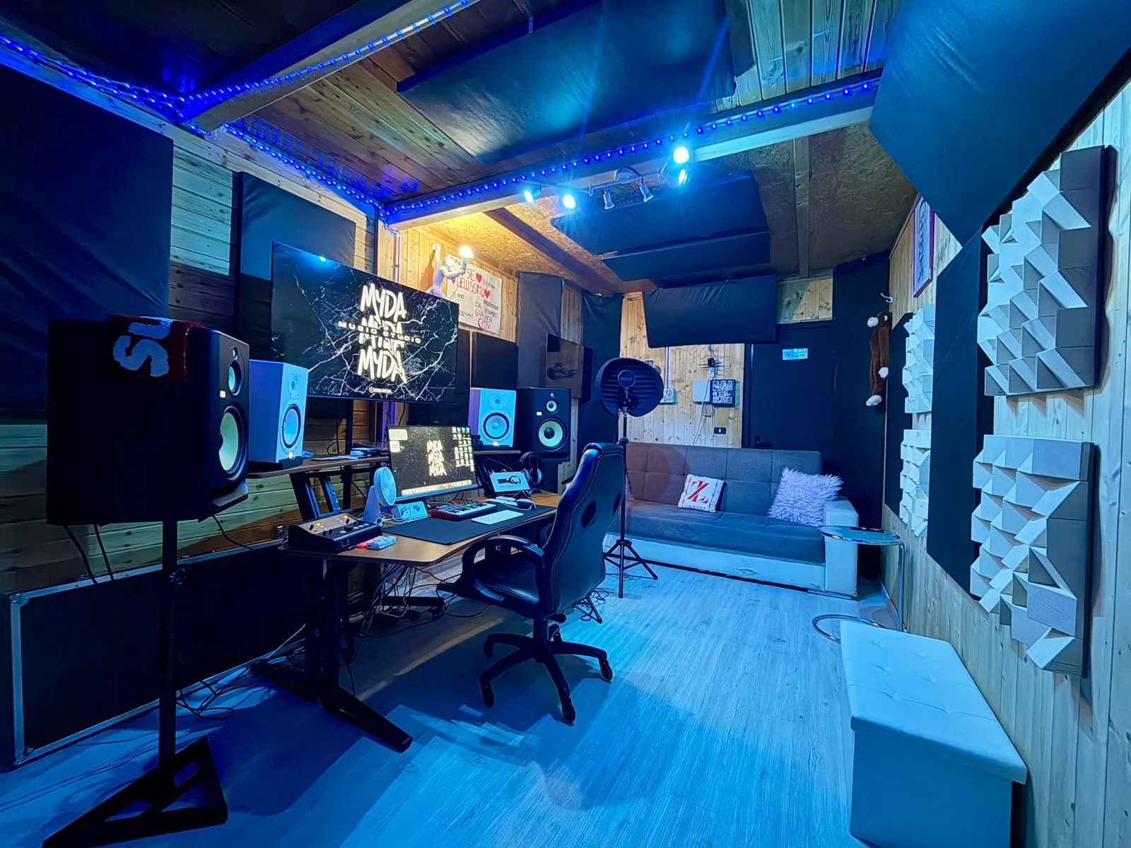 The MYDA recording studio in Avezzano