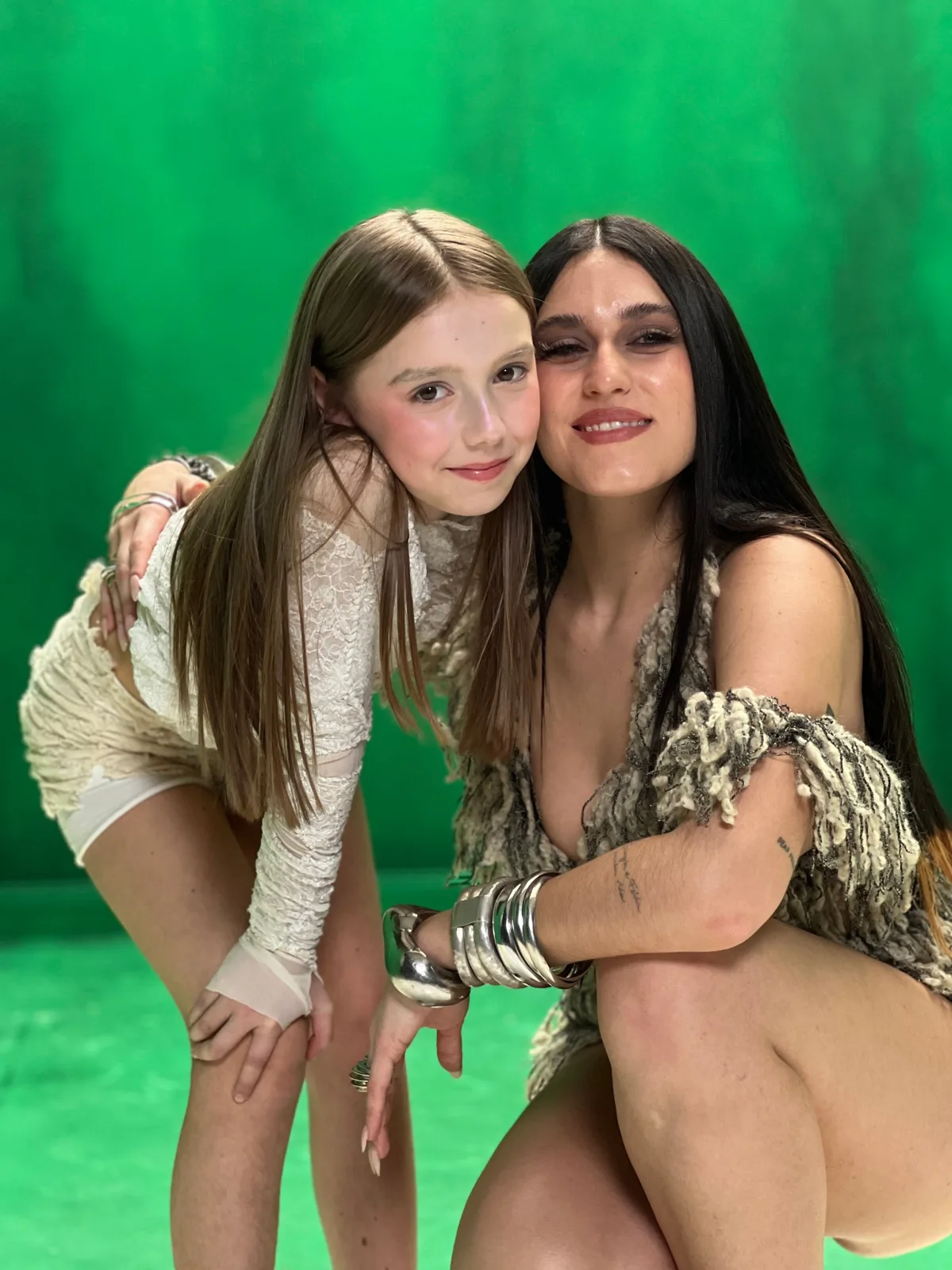 On the set of Gaia’s music video
