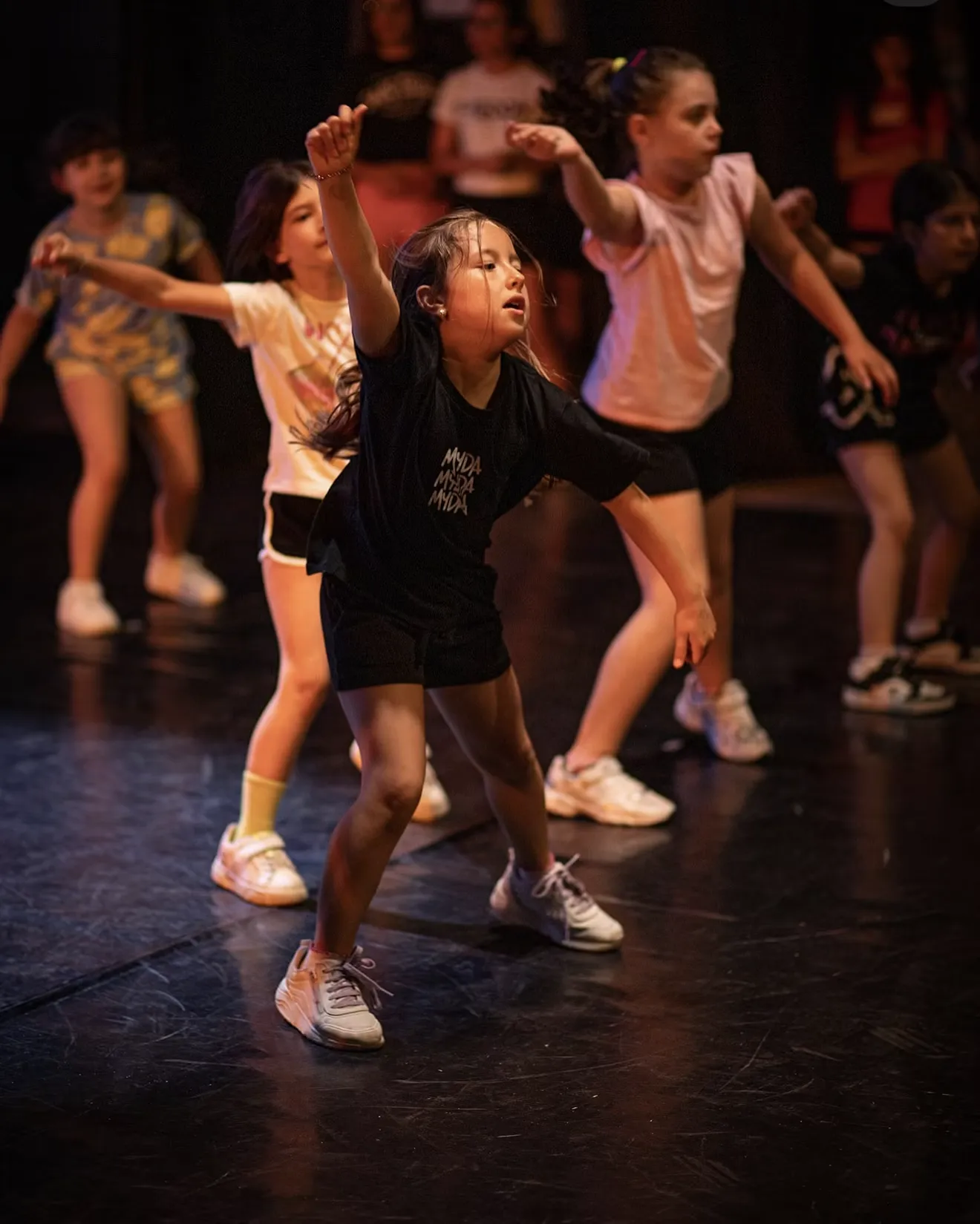 MYDA's youngest dancers on stage at the MYDA Show
